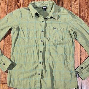 Patagonia Women’s Size 2 Lightweight Flannel Organic Cotton button up